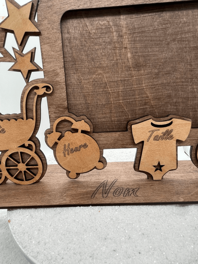 Porte Photo de naissance personnalisé