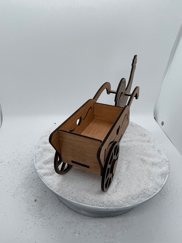 Chariot Pâques pour friandises modèle coq