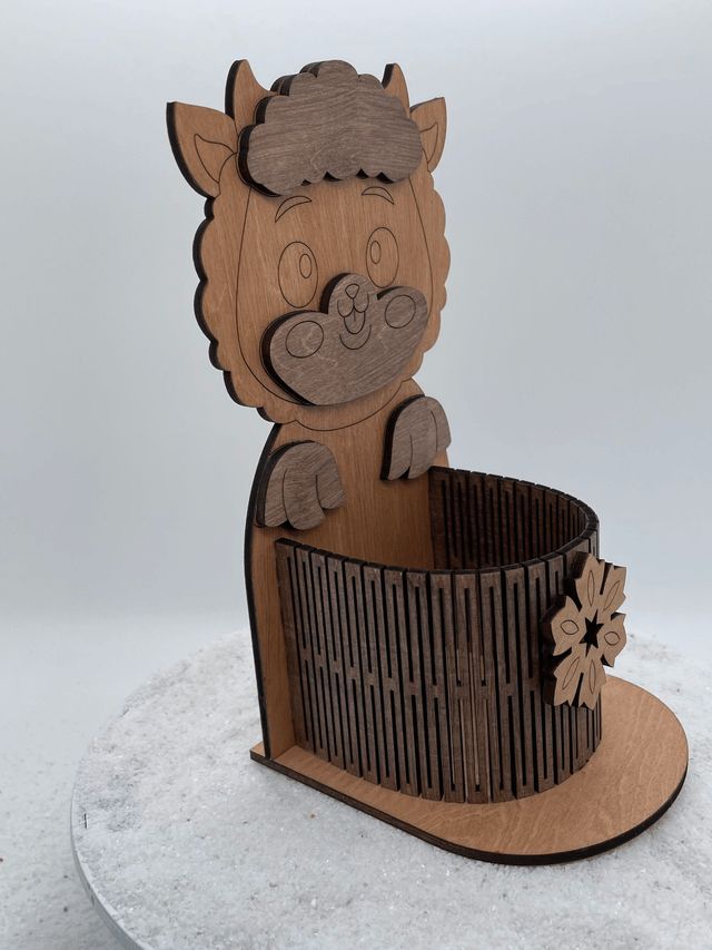 Panier arrondi pour friandises modèle mouton