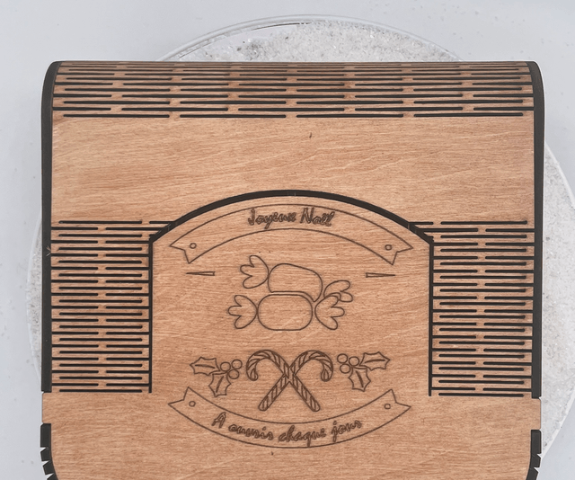 Boîte à chocolats en bois