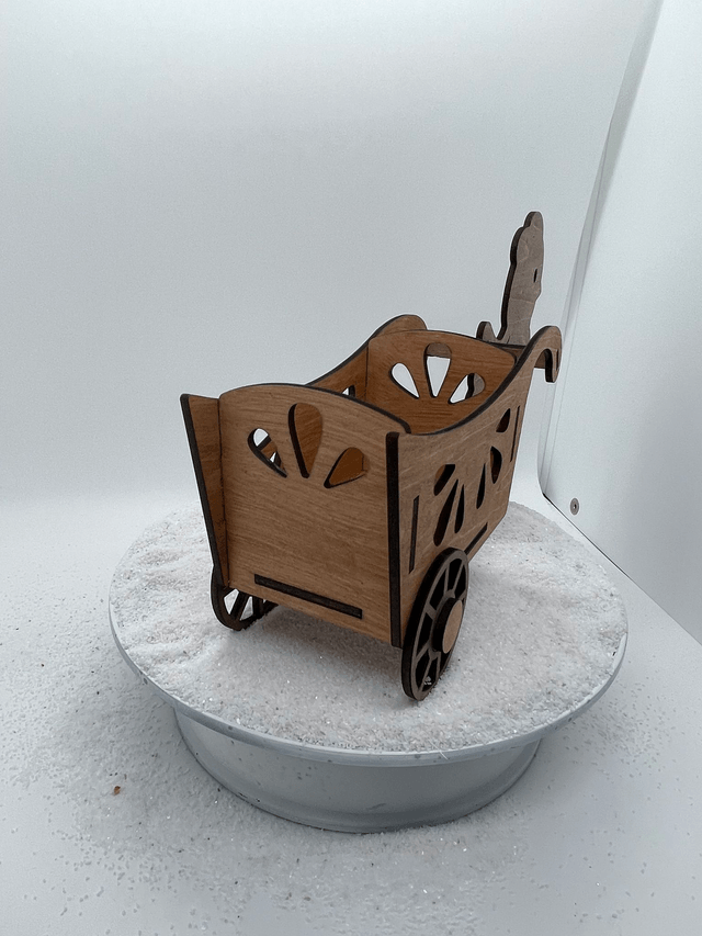 Chariot Pâques pour friandises modèle poussin