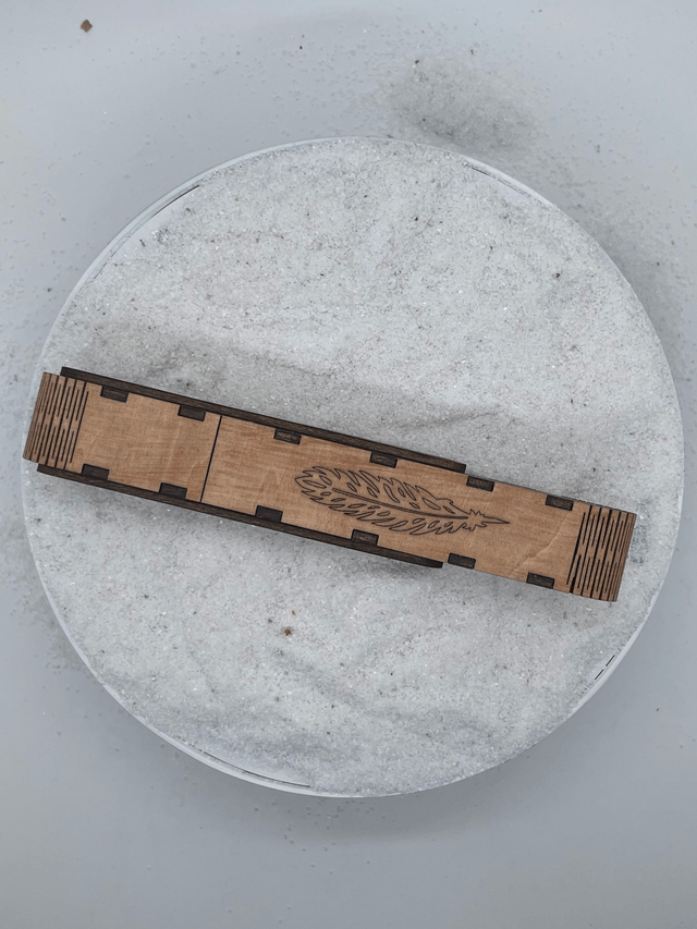Coffret Stylo avec grandes coulisses et ouverture par le dessus