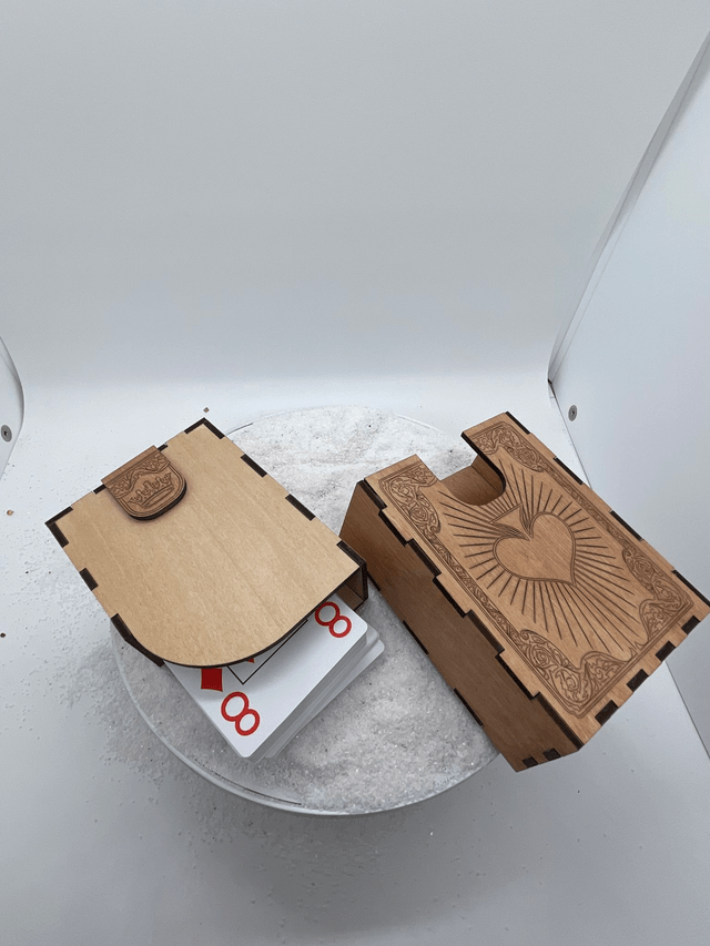 Boîte de rangement pour carte à jouer rectangulaire