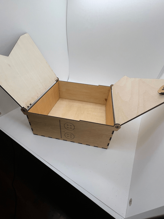 Boîte de rangement en bois Costume cravate.