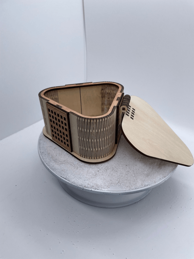 Boîte à bijoux en forme de coeur