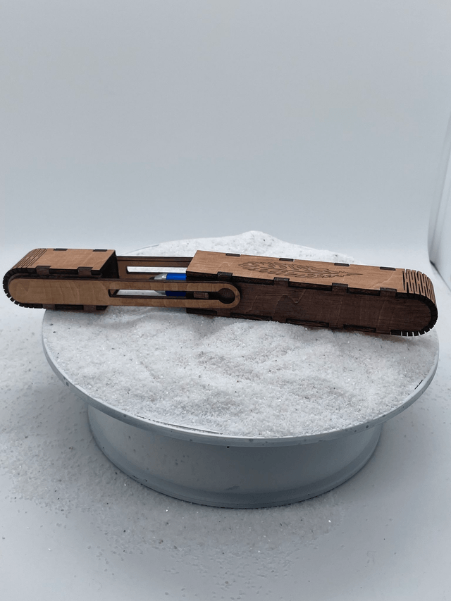Coffret Stylo avec grandes coulisses et ouverture par le dessus