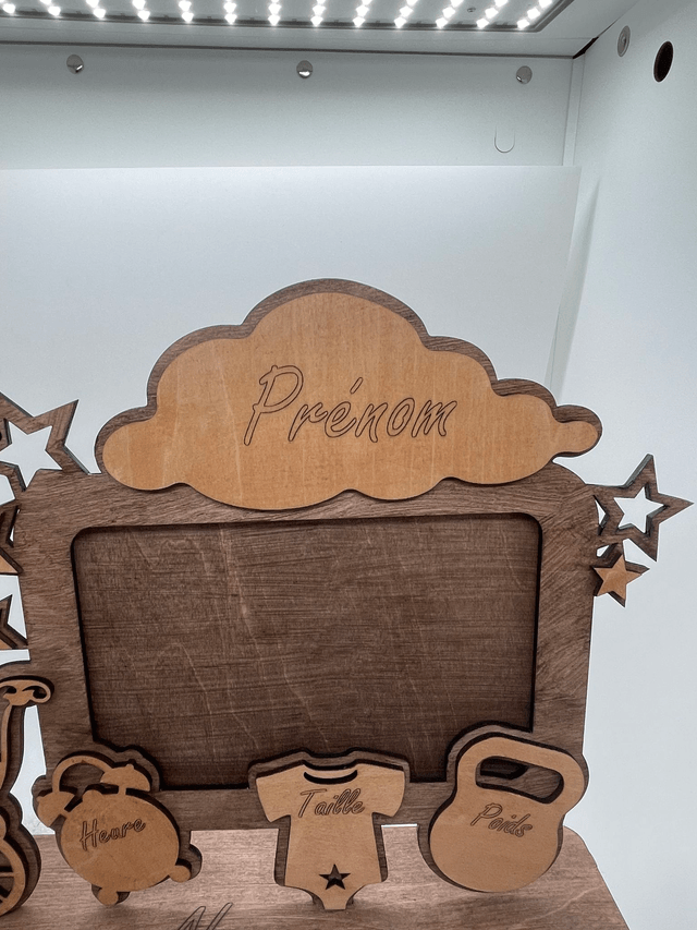 Porte Photo de naissance personnalisé