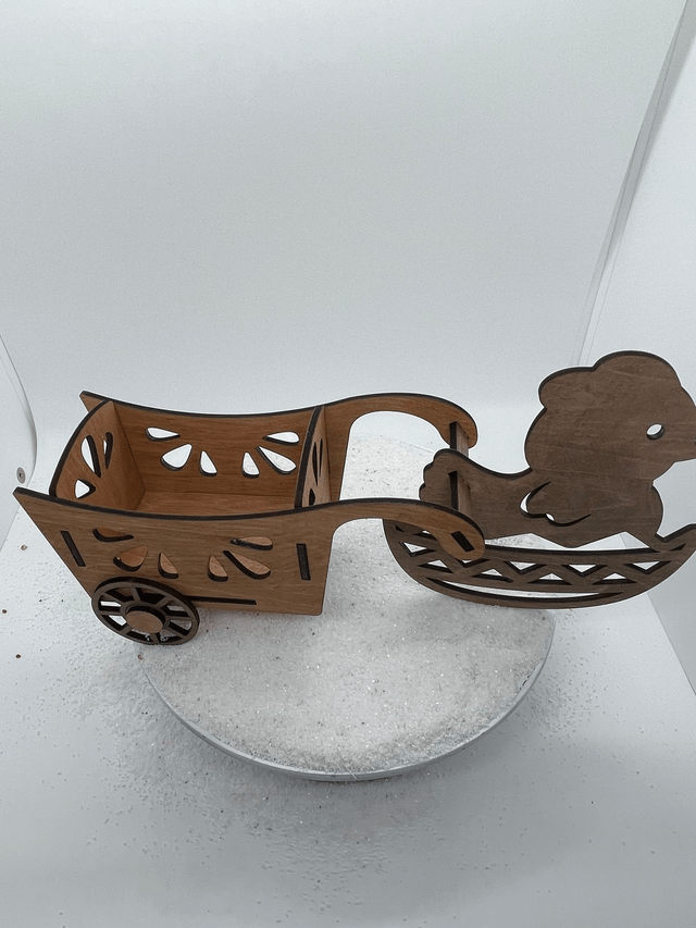 Chariot Pâques pour friandises modèle poussin
