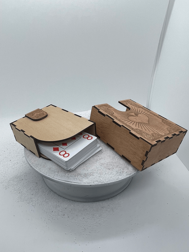 Boîte de rangement pour carte à jouer rectangulaire