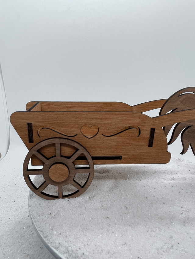 Chariot Pâques pour friandises modèle coq