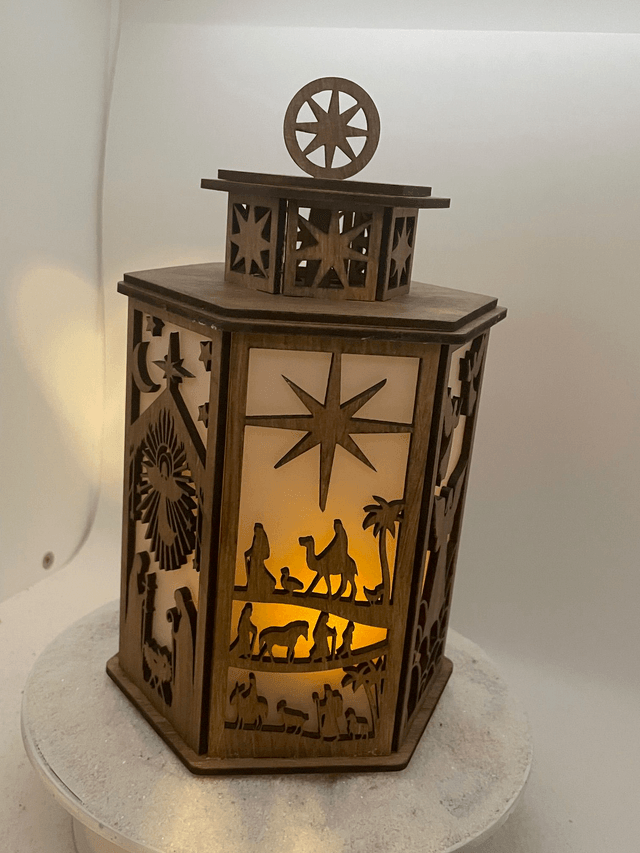 Lanterne de Noël (Photophore) Nativité