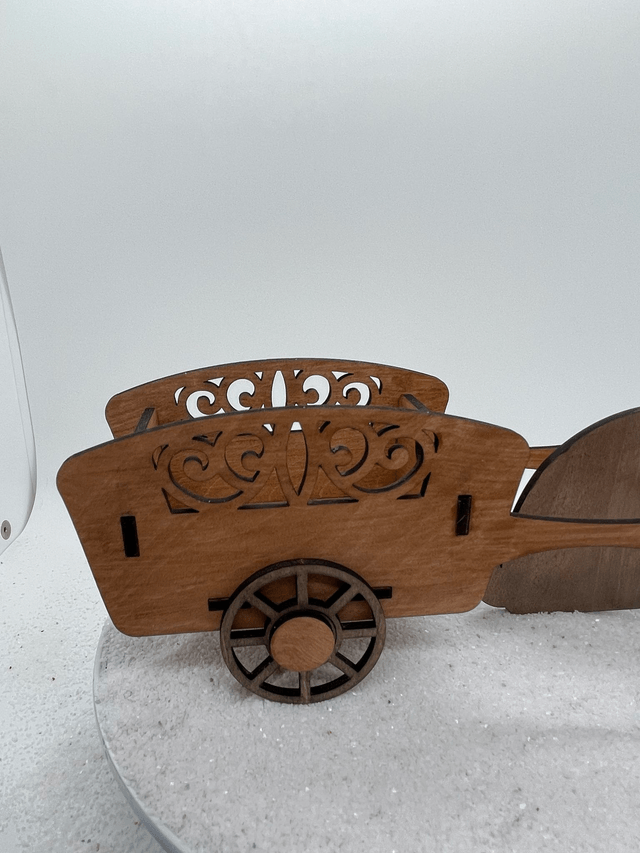 Chariot Pâques pour friandises modèle lapin