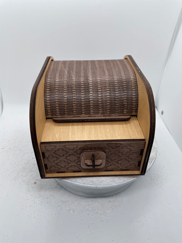 Boîte de rangement coulissante ( style boîte à pain ) avec tiroir