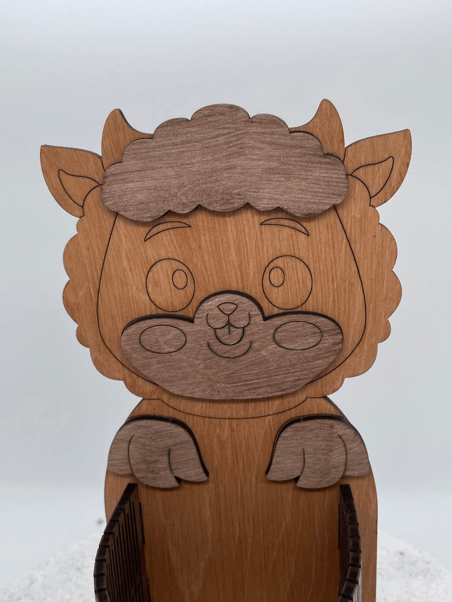 Panier arrondi pour friandises modèle mouton