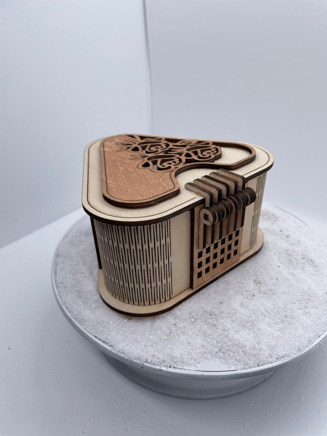 Boîte à bijoux en forme de coeur