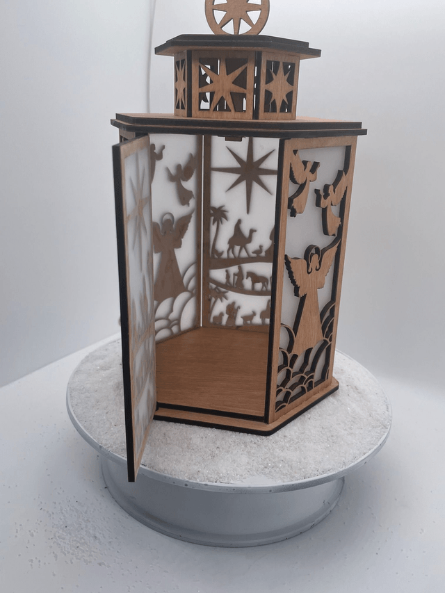Lanterne de Noël (Photophore) Nativité