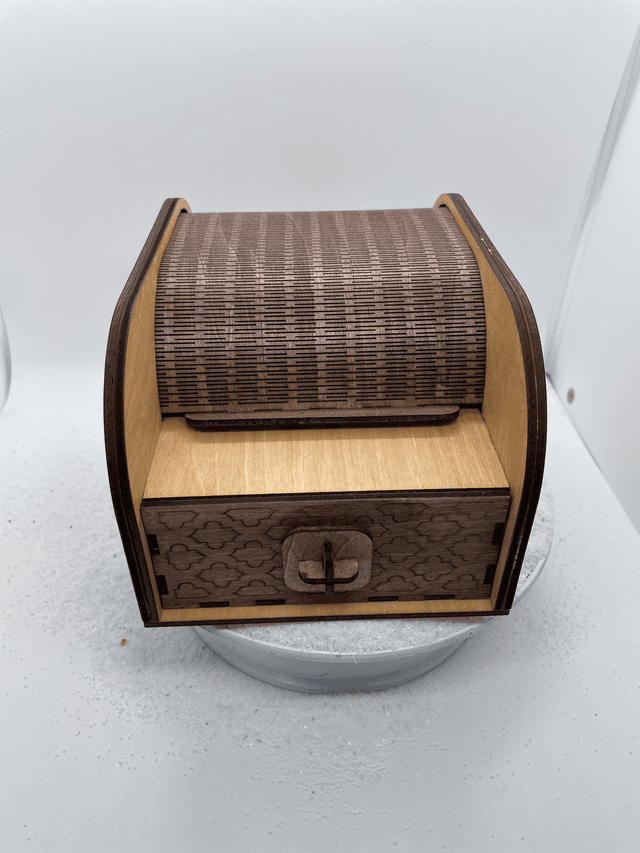 Boîte de rangement coulissante ( style boîte à pain ) avec tiroir